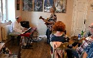 21.5.22 Tony Ackerman a Martin Kratochvil v Blues Cafe - Foto J.Plavec